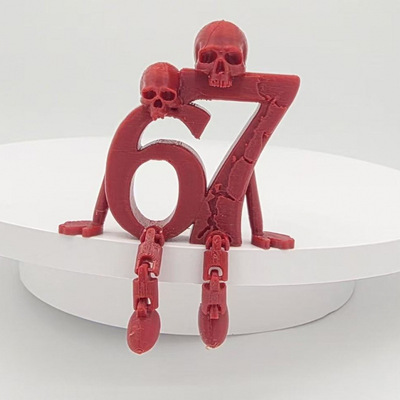 跨境爆3D打印67数字模型儿童玩具