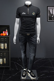 2025夏季欧货IUIUG欧货潮流丝光棉短袖t恤男D320-87553-P80，男装T恤，电商D320-1