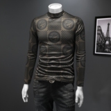 2025秋冬新款轻奢品质半高领双面绒打底衫D320-88368-P100，男装卫衣，电商D320-1