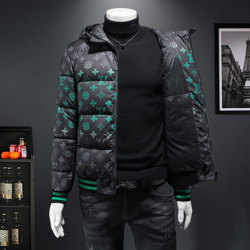 2023冬季IUIUG标90白鸭绒高奢连帽刺绣羽绒服D320-87062-P310,男装羽绒服,电商D320-1