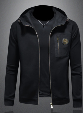 2025秋冬太空蜡面料 IUIUG轻奢潮流男士重工外套 D320-88195-P175