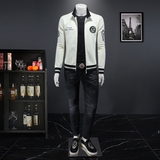 2025秋冬新款IUIUG轻奢潮流男士休闲夹克假模D322-87330-P145，男装夹克，电商D322