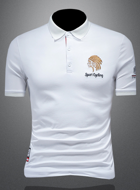 2025夏季欧货 IUIUG轻奢潮流刺绣丝光棉短袖t恤男 D320-88004-P80