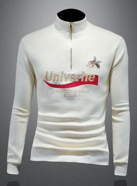 2025秋冬新款 IUIUG圆领刺绣休闲卫衣打底衫镂空D320-87819-P135