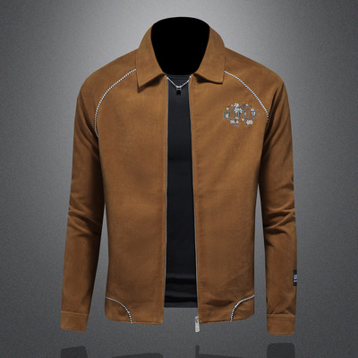 2025秋冬海岛绒面料 IUIUG轻奢潮流男士重工外套 D320-88259-P190