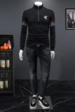 2023秋冬新款IUIUG精品斐勒棉半拉链卫衣打底衫D322-87363-P135，男装卫衣，电商D320-1