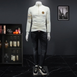 2023秋冬新款IUIUG精品斐勒棉半拉链卫衣打底衫D322-87367-P135，男装卫衣，电商D320-1