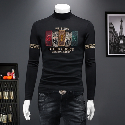 2025秋冬新款 IUIUG轻奢潮流高领卫衣打底衫假模D320-87563-P100