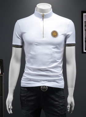 2026夏季IUIUG欧货时尚潮流丝光棉短袖t恤男D320-87623-实价-P60