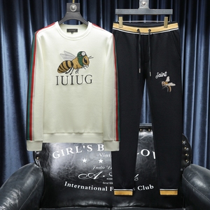 2025秋冬新款 IUIUG轻奢潮流卫衣男休闲运动套装D320-T88172-P260图片