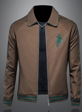 2025秋冬太空蜡面料 IUIUG轻奢潮流男士重工外套 D320-88194-P160