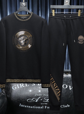 2025秋冬新款 IUIUG轻奢潮流卫衣男休闲运动套装D320-T87827-P260