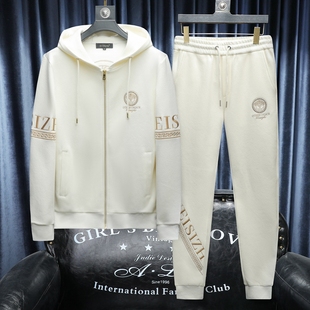 2025秋冬新款 IUIUG轻奢潮流卫衣男休闲运动套装D320-T87749-P290