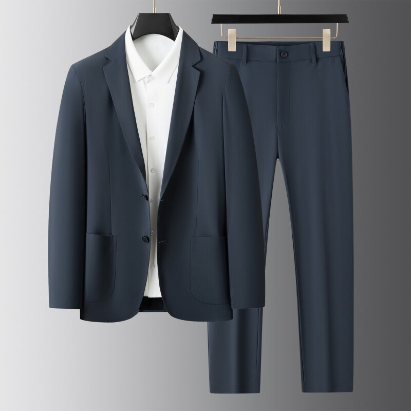 夏季亲肤面料休闲西服套装