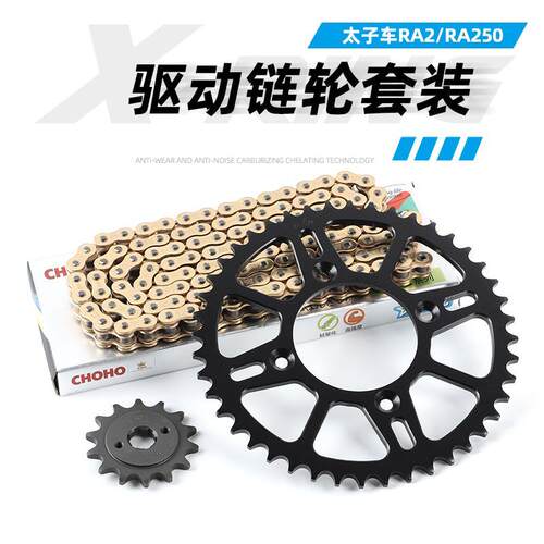 适配赛科龙RA2 RA250大小齿链轮链条SR250-12A/12C前后牙盘油封链