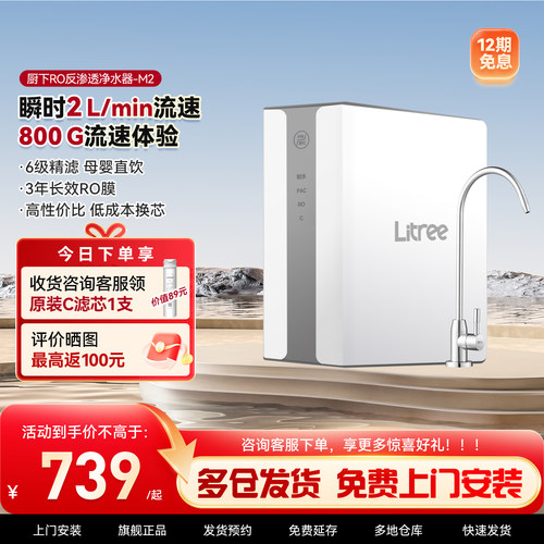立升RO反渗透纯水机厨下直饮机