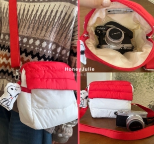 卡通可爱房子史努比大容量时尚 百搭手提包单肩斜挎包手机包相机包