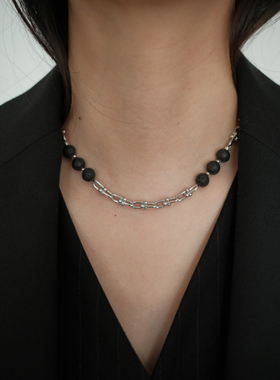 山醍SHANTI•马蹄扣天然石拼接项链/Fruchte多果/45cm/17cm