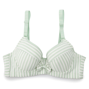 可娃衣软钢圈文胸少女内衣纯棉初高中生文胸全棉大码90胖mm胸罩