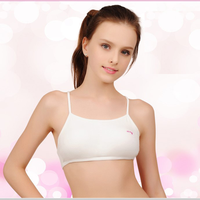 特价可娃衣少女内衣发育期文胸纯棉运动文胸莫代尔棉工字背小背心