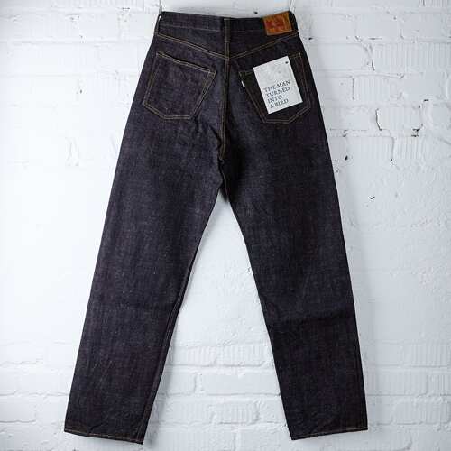 OmotoDenim正规代理15.5盎司靛蓝SlubNep0811牛仔裤宽松阔腿版型