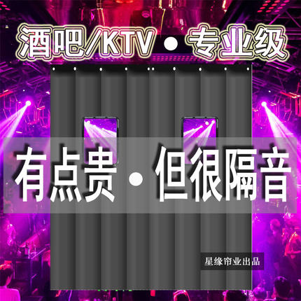 定制专业级超强隔音门帘静音降噪专用酒吧加厚KTV超强门隔音帘冬
