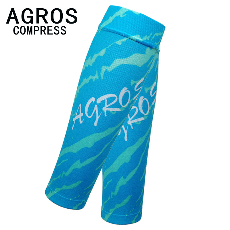 AGROS跑步马拉松跳绳瑜伽梯度压缩护腿袜套护小腿肌能压缩小腿袜