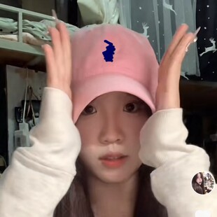 代琪熊子宅女同款洗水棉软顶棒球帽女生版型遮阳鸭舌帽显脸小