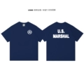 Dark Blue Marshal White Short Sleeves