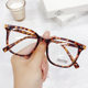 新款 近视眼镜男女通用镜架复古防蓝光防雾镜片变色镜插针脚17133