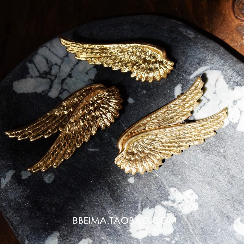 贝玛帅气羽翼翅膀时尚潮男女复古徽章胸针西装百搭霸气高档饰品