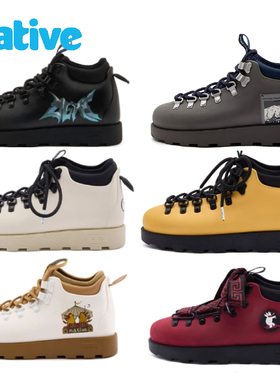 断码特价native马丁靴时尚靴子男鞋高帮鞋情侣雪地靴女防水短靴