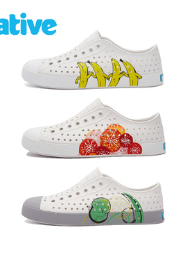 正品断码native洞洞鞋凉鞋男鞋超好看沙滩鞋有足弓女鞋透气溯溪鞋