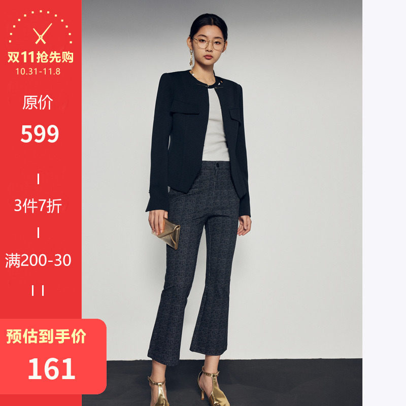 D家 时髦9分微喇裤 先进活性数码印花显瘦直筒休闲裤K9033怎么样,好用不?