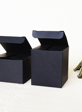 简单简约面膜罐包装纸盒外包装空盒子盲盒化妆品盒黑色黑卡现货