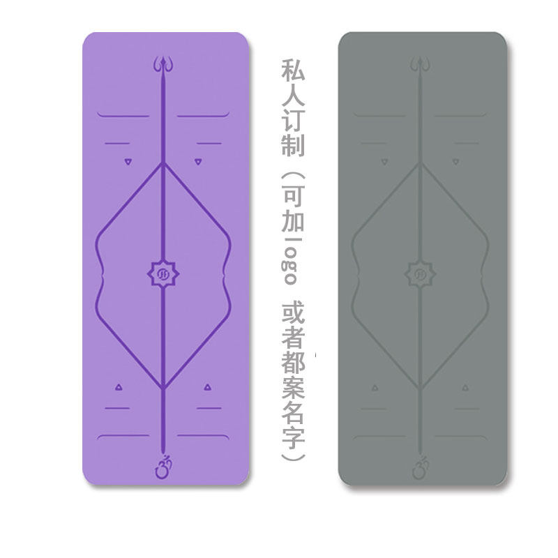加宽天然橡胶瑜伽垫专业健身土豪图片