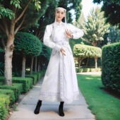 蒙古族服装 大裙摆蒙古裙高档蒙古袍礼服舞蹈表演服迎宾服 女长款