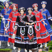 少数民族套装 三月三民族风绣花演出服女2026新款 壮族苗族舞台装