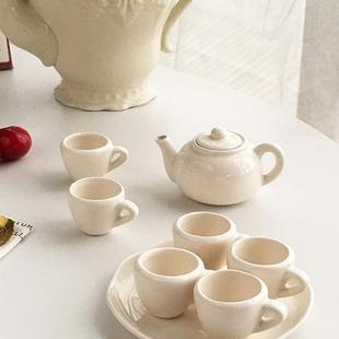 草木灰陶瓷泡茶手执壶工夫茶单壶一人小品茶壶套装 居里舍里 家用