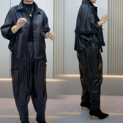 2025冬季新款加绒大版套装