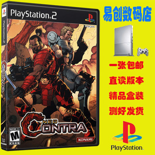 游戏 盒装 不支持电脑电视DVD厚机 新魂斗罗NEO中文版 PS2游戏
