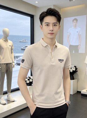 1111翻领短袖男士T恤POLO衫新款男装休闲半袖有领打底男式T恤上衣