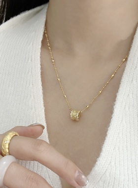 Siaon 繁星点点S925万花筒轻奢高级感项链星轮转筒锁骨链路路通女