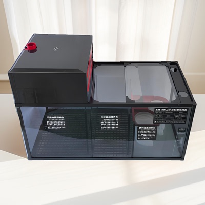 家用玻璃鱼缸底滤过滤缸