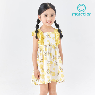 马卡乐2023夏季新品女幼童连衣裙商场同款