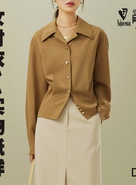 衬衣纸样女装设计感小众上衣服装缝制样板图纸1:1实物纸样BCY-210