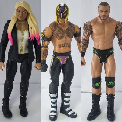 正版散货 WWE神秘人雷尔阿蕾莎兰迪奥顿摔跤手6寸可动人偶