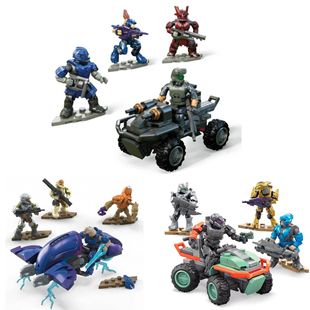 鸢雁号 美家宝光环 猫鼬号幽灵镇魂曲4人组积木人偶 Bloks Mega