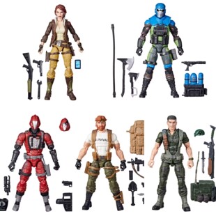 现货孩之宝GIJOE特种部队蝙蝠怪封面女郎猎鹰厨师腹地6寸可动人偶