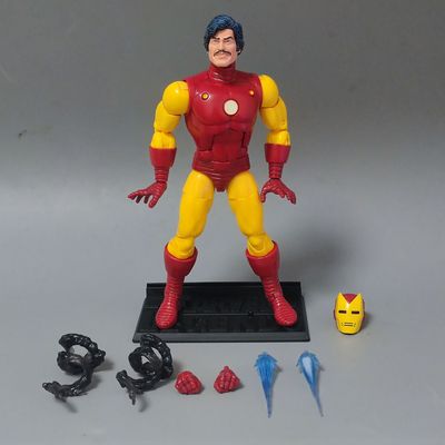 散货Marvel Legends复古系列20周年版钢铁侠配件不全6寸可动人偶